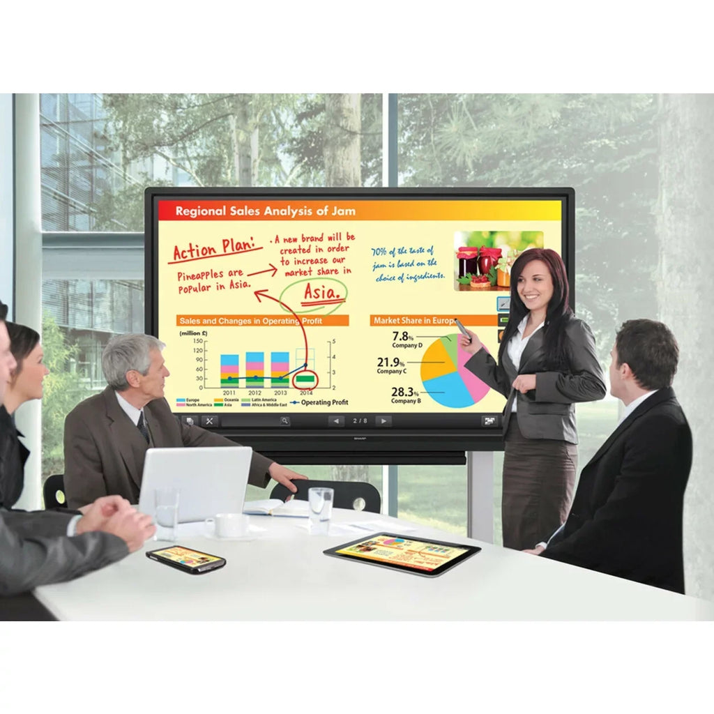 trendy AQUOS 4 60" ms BOARD Monitor, Touchscreen Class Sharp 16:9, LCD PNC605B