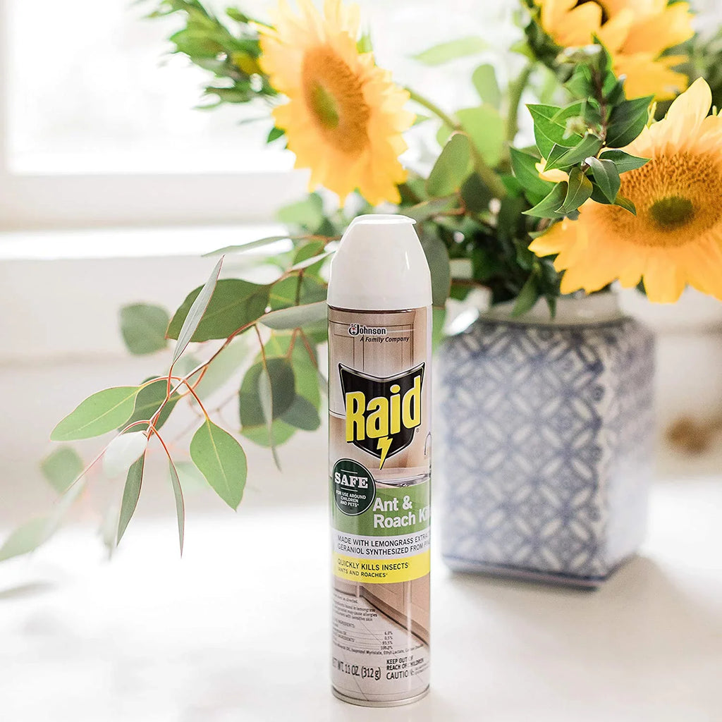 Spray Killer, Aerosol with Ant (12) Essential Raid Oils Roach and