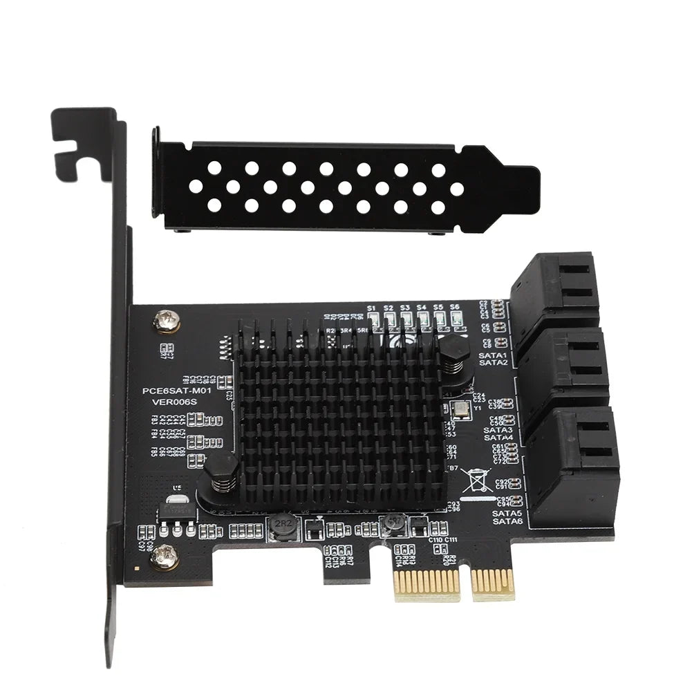 USB, 1.5G PCI 6-Port 3.0 Card Expansion Card Card HDD SATA Riser Jadeshay Compatible,3G