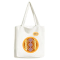 Line Civilization Ancient Sack Totems Expression Canvas Brown Bag Tote Shoulder Mexico