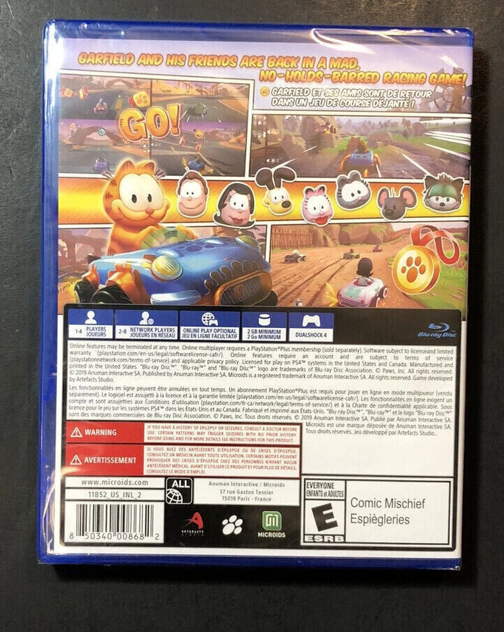 PlayStation Furious - Racing (PS4) 4 Garfield classic Kart