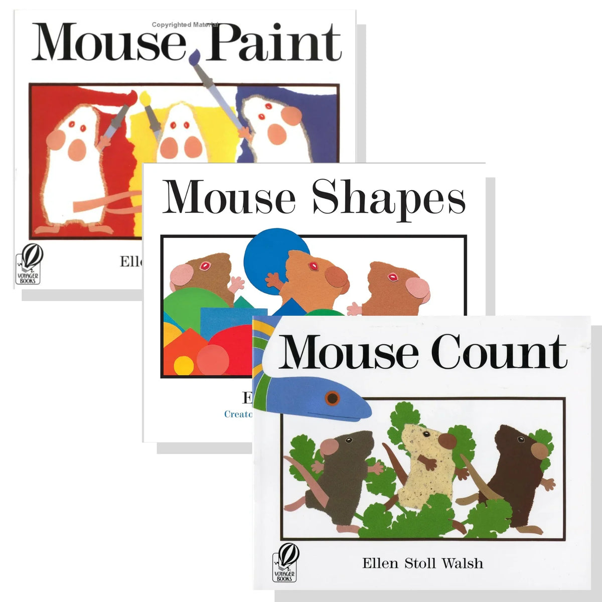 that the Walsh mice Count, colors, Shapes Mouse chase 123s Mouse three color about mixing, new (Hardcover and Collection) Mouse and them! learn Paint, Stoll by Ellen with animals shapes