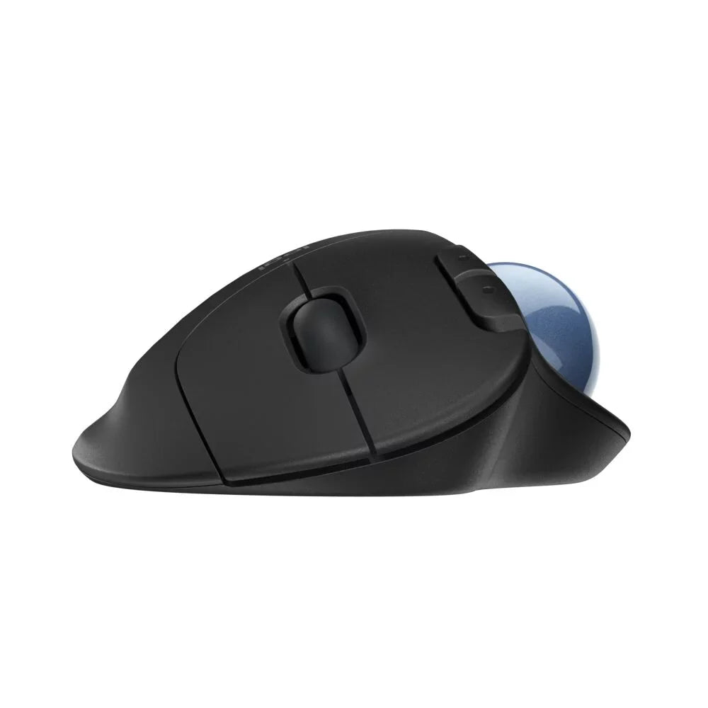 Ergonomic Trackball Black Thumb Tracking, Logitech Wireless Mouse, Control, Easy Smooth