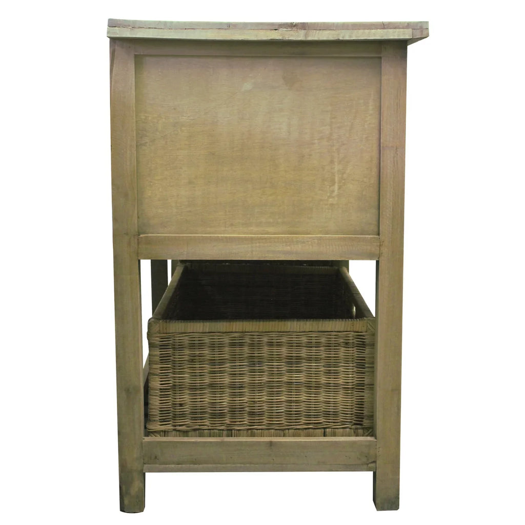 Brown Driftwood Double - Sideboard 61 Cottage trendy CC-TAB228S-DW Sunset Bay Trading in.