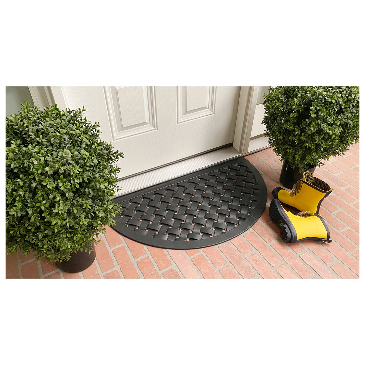Doormat 36" Calloway Weave Outdoor 20" Hampton x Rubber Mills
