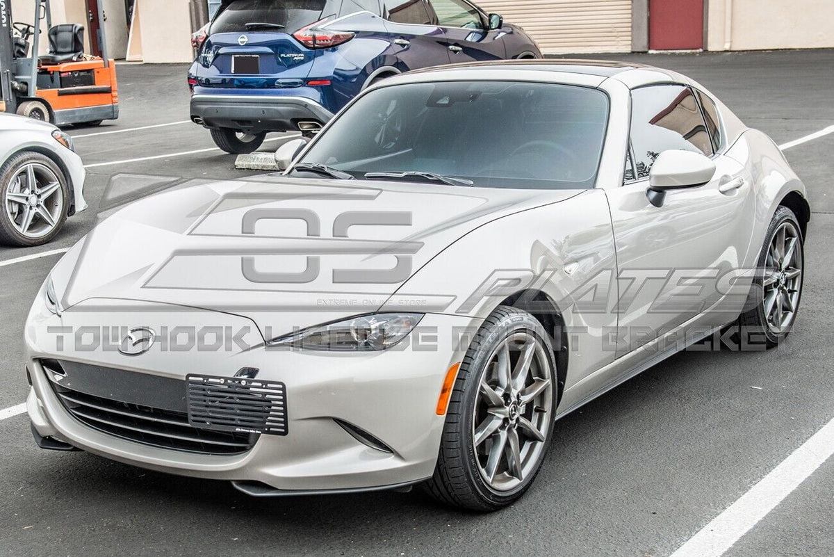 2016-Present Front Extreme Version 2 License EOS Online Sized Plate Full Miata Mount Relocator Mazda Bracket | Store Hook ND Replacement Bumper Tow for