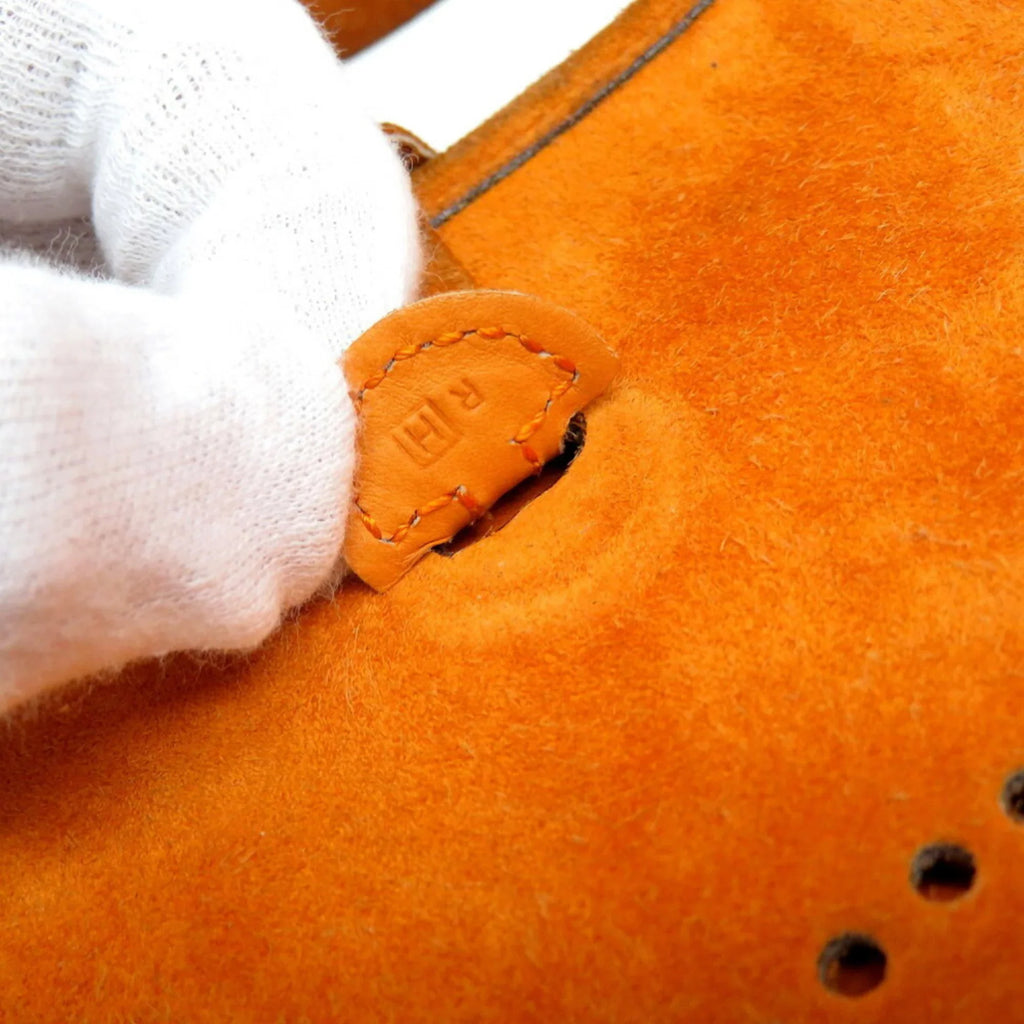 Bag H Dobris Orange □ (Fair) new TPM Pre-Owned Engraved Evelyn 0069HERMES Hermes Shoulder
