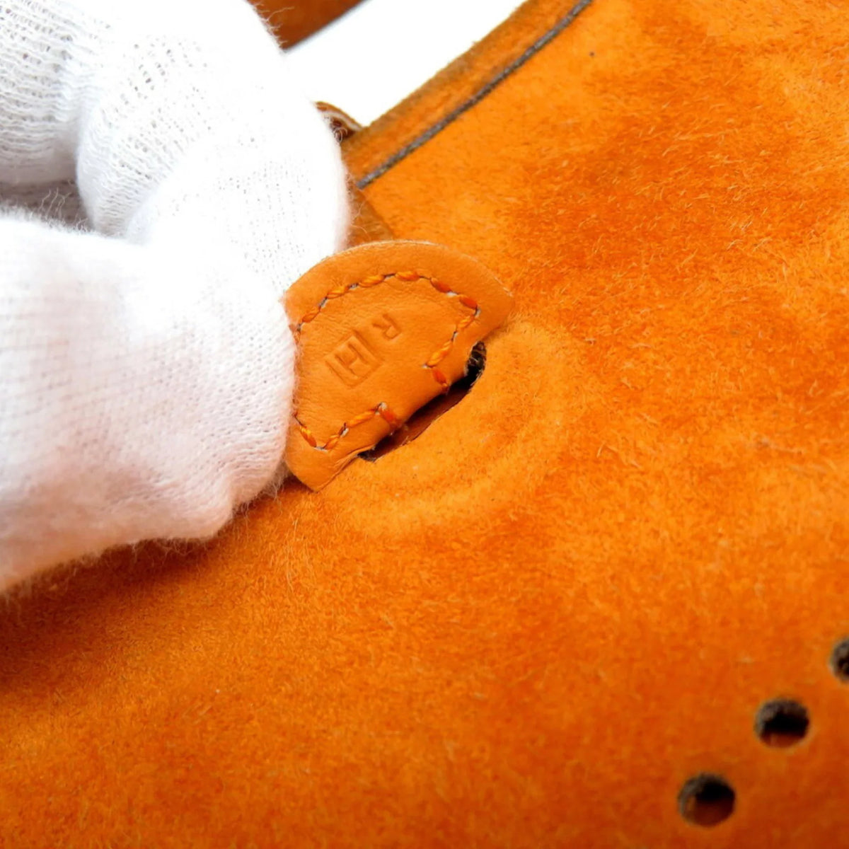 Bag H Dobris Orange □ (Fair) new TPM Pre-Owned Engraved Evelyn 0069HERMES Hermes Shoulder