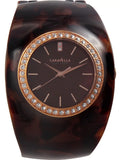 Watch York Quartz Brown Japanese Display 44L140 New Caravelle Women's Analog