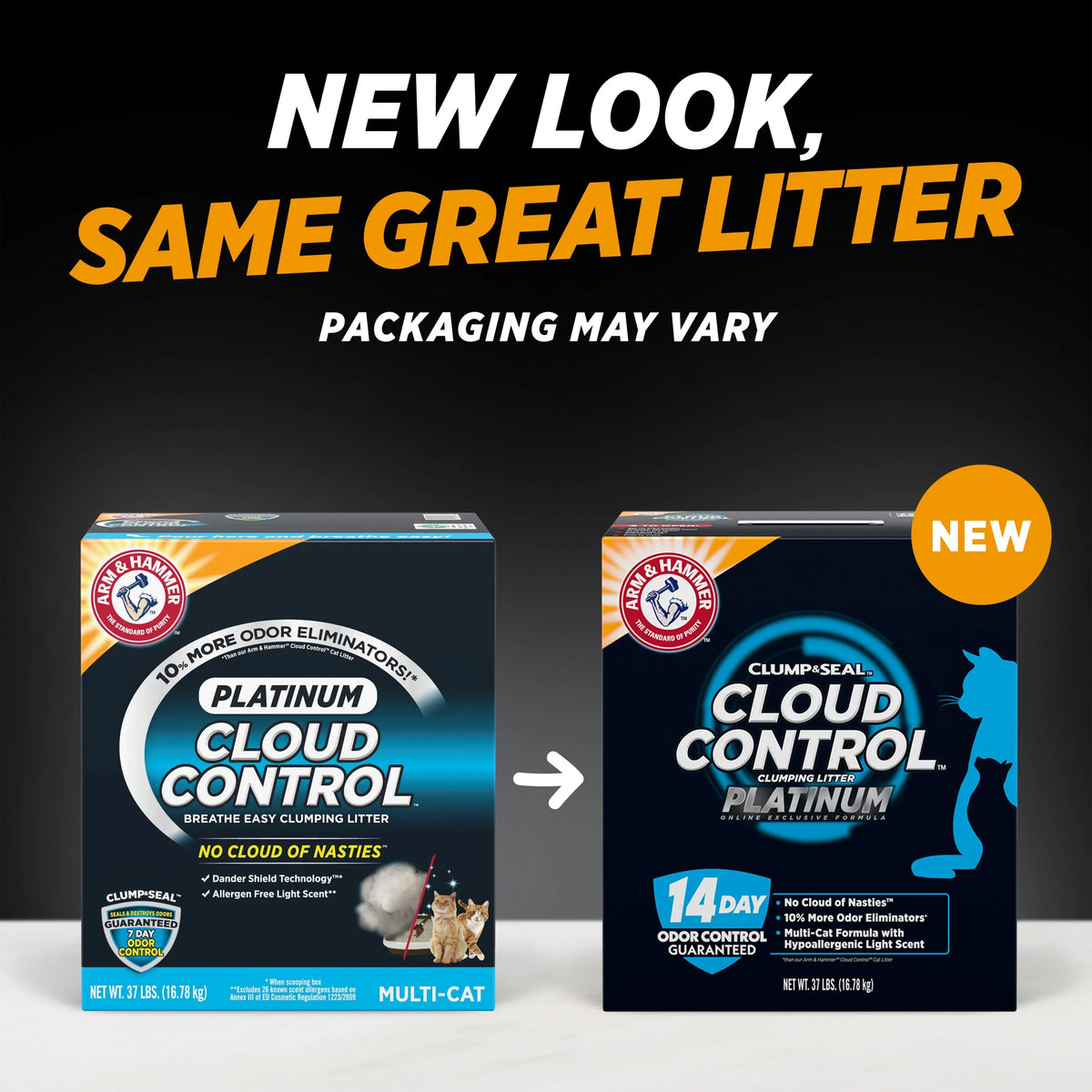 Platinum HAMMER Cloud lb Clumping Cat & Control Litter, ARM 37