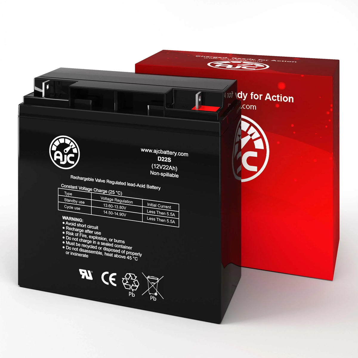 AJC Technologies This Replacement Brand Battery Is 12V - Alante 22Ah Wheelchair an Golden trendy Jr GP-200