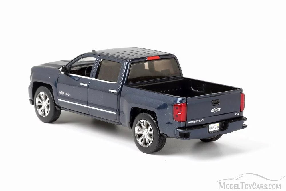 Scale (Centennial Car Max Chevy new 79353BU Motor Pick-Up Diecast Model - Truck Steel Edition), Blue 1/27 Silverado Toy - 2018