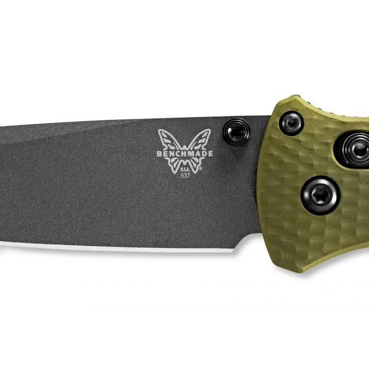 Benchmade 3.38in Plain Tanto Knife Blade 537GY-1 Axis Grey Bailout Coated