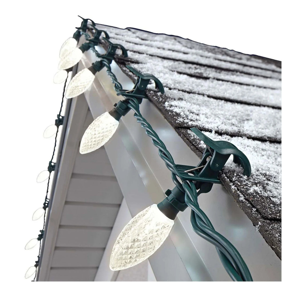 Pack) LED (3 100 Christmas C9 Quick Lights String NOMA new Clip Bulbs Warm