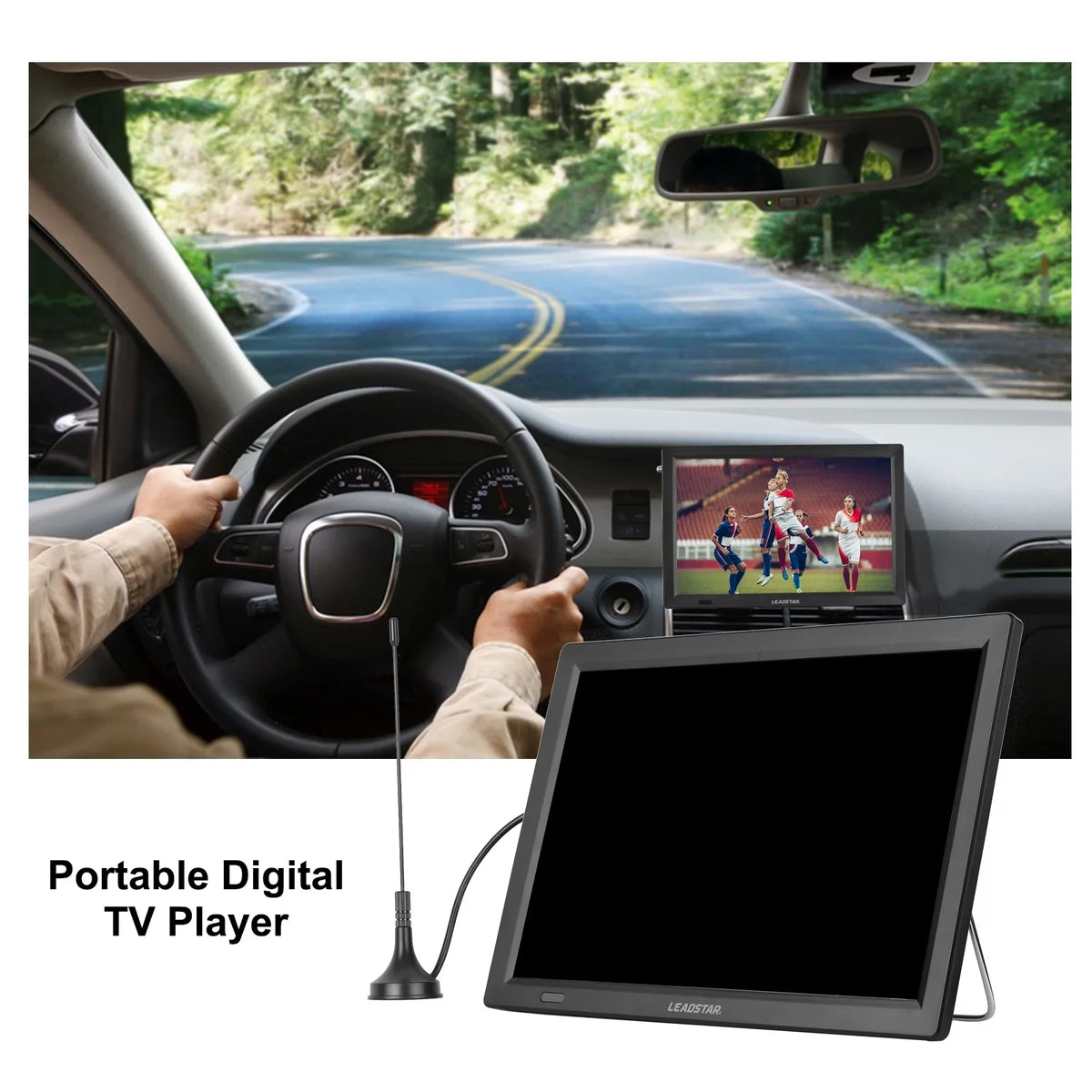 TV D14 Disk Remote Playback U 14-inch Digital Player Card with ATSC Portable LEADSTAR Car Control new Player Television TV