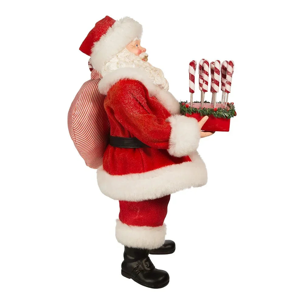 Adler Kurt 10.5-Inch with Candy Tray Cane Santa Fabriché