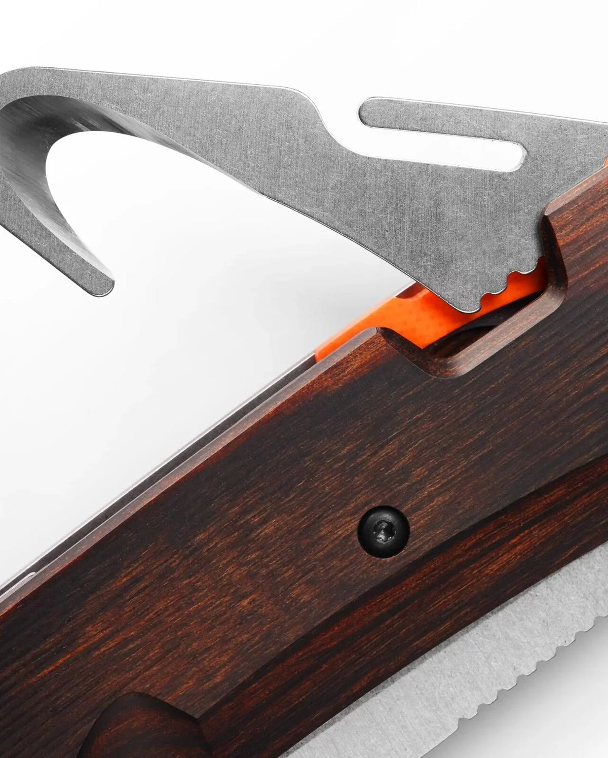 Creek 15062 Wood Pocket CPM-S30V Folding Grizzly Benchmade Stabilized Stainless Knife 3.49"