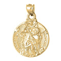 33 Christopher Saint - mm Yellow 18K Pendant Gold