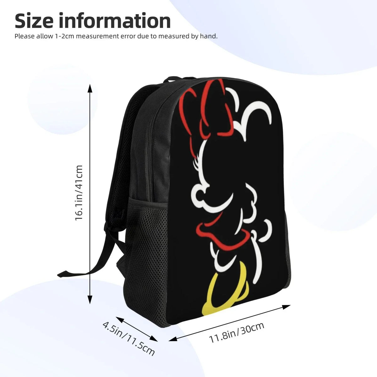 special edition Backpack Daypacks Cartoon Casual Backpacks Printed Multipurpose 3D Minnie Travel Anime Bags
