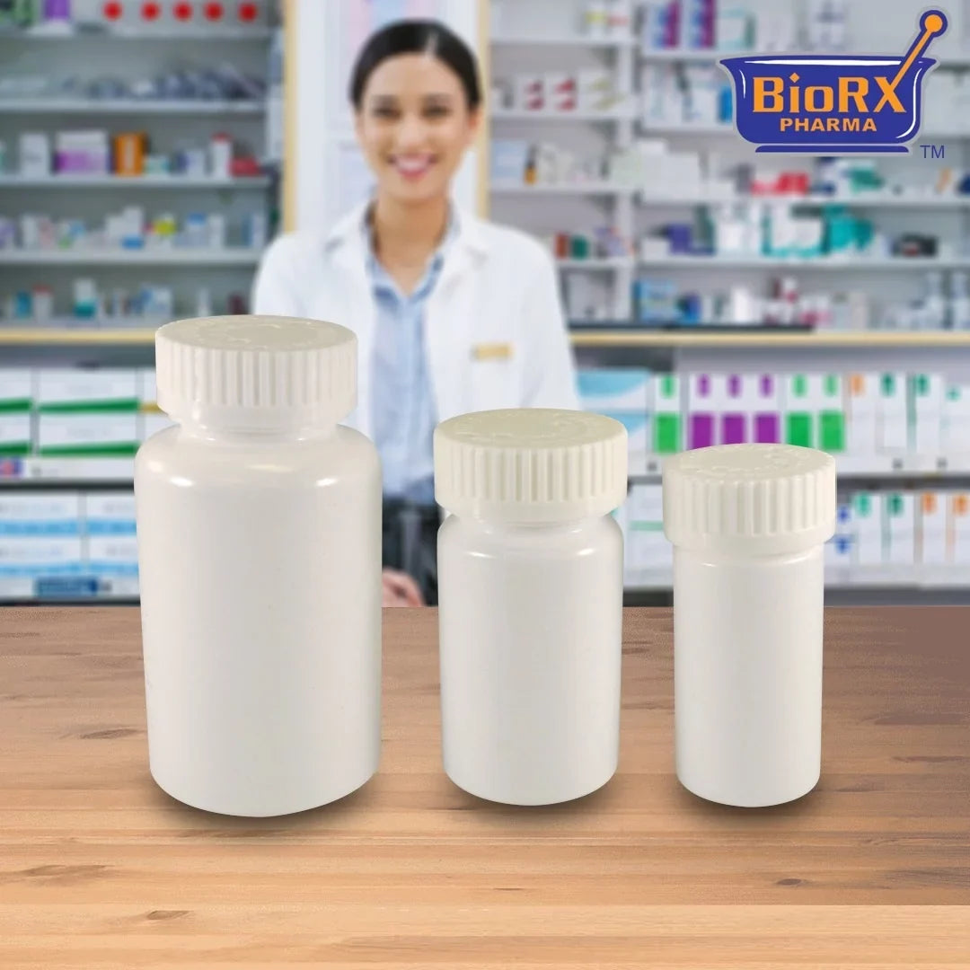 Pharmacy Sponix Mega-Pro, 11 Dram Caps (QTY. WHITE Child-Resistant Included Vials 300) Caps, BioRx by