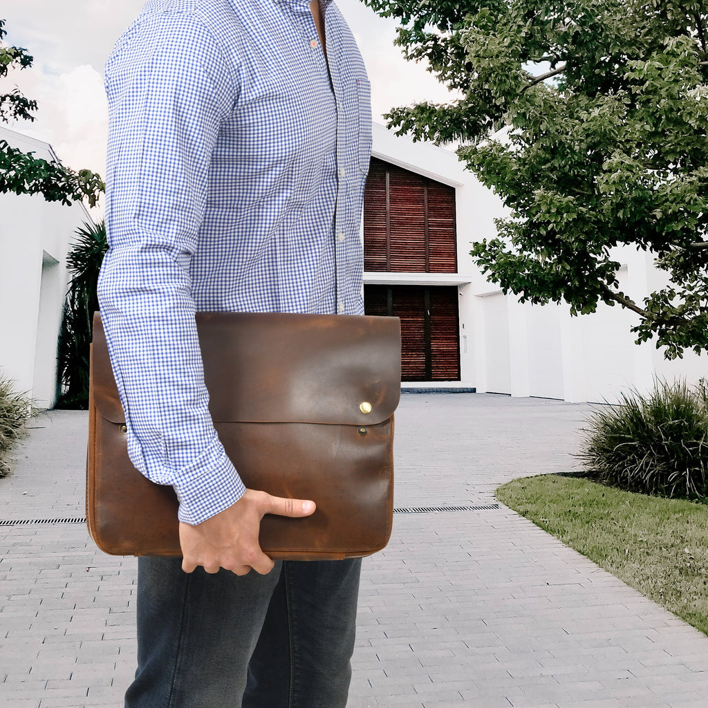 Document Leather Envelope Folio Grain MacBook File Portfolio Folder special edition Sleeve Case Top Holder