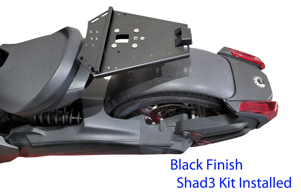 Kit Black Rack Large Am MAX NO Cases Ryker MOUNT Shad installed Luggage Can NEEDED.