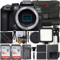 Camera 2 32GB Flash SV Mirrorless Canon R10 EOS Only) (Body SanDisk Memory LED with Premium Pack Bundle Card + + Case + Accessory