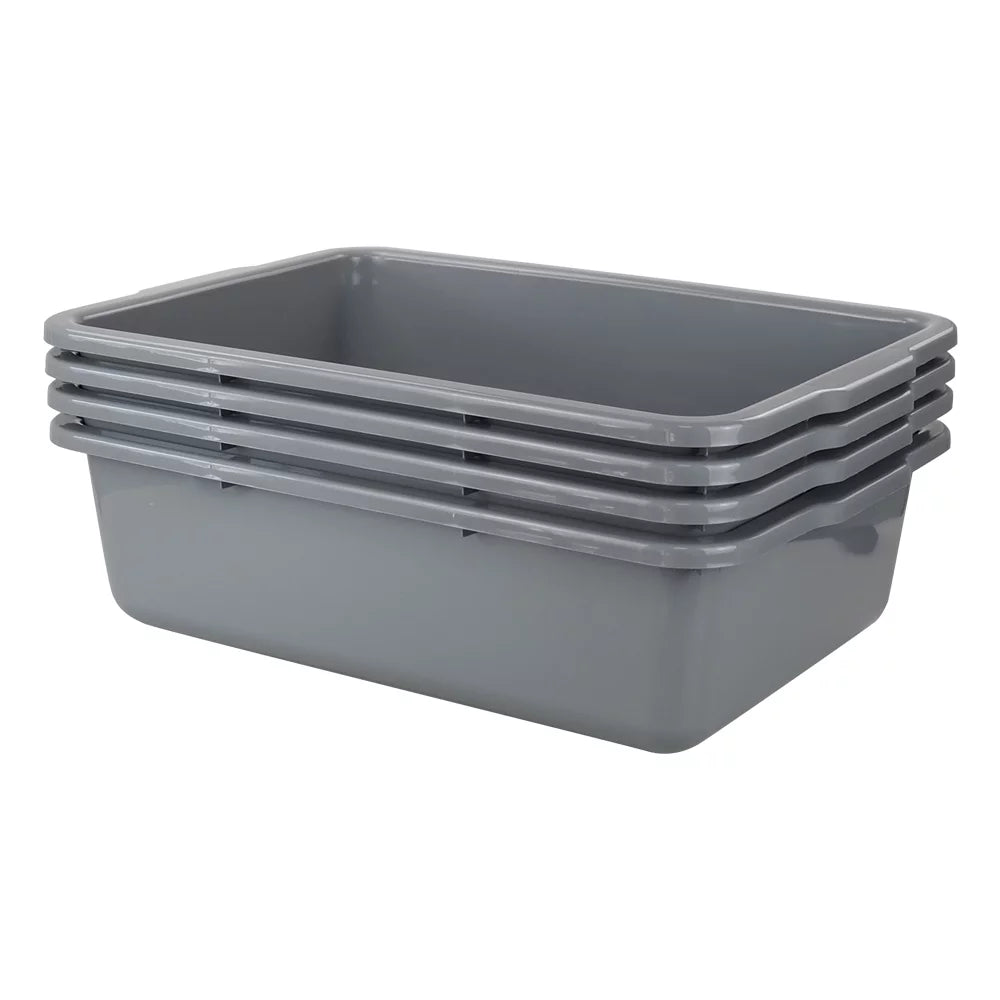 Utility Tubs, Large 32 4 Tote Commercial special edition Bus L Box Pack Bus Gray Teyyvn Box, Plastic