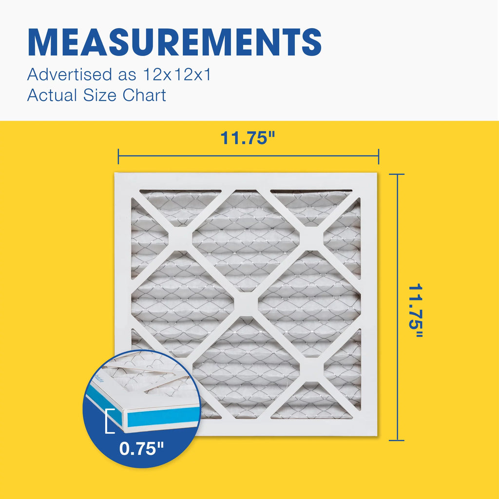 Furnace Pleated Filter, Aerostar 12x12x1 4 Filter, 11 AC Pack Air MERV Air