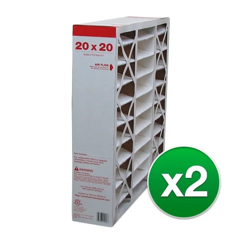 Air 8 Honeywell Pleated Filter Replacement (2-Pack) 20x20x5 MERV for