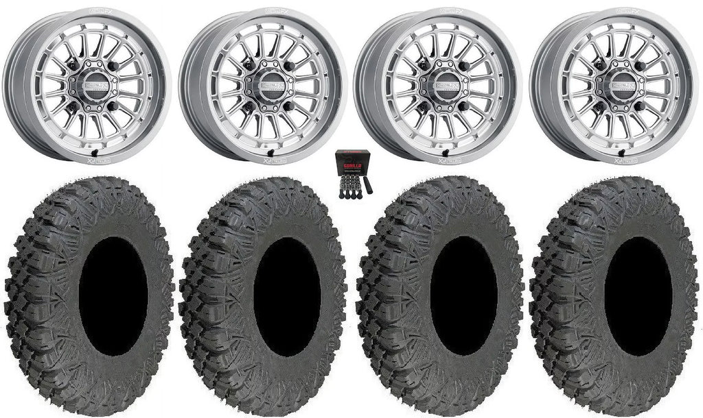 Delta Talon 1000 Cut Maverick Tires Gm Pioneer / Wheels / Race X3 Contrast Can-Am MetalFX 33" 15" Honda