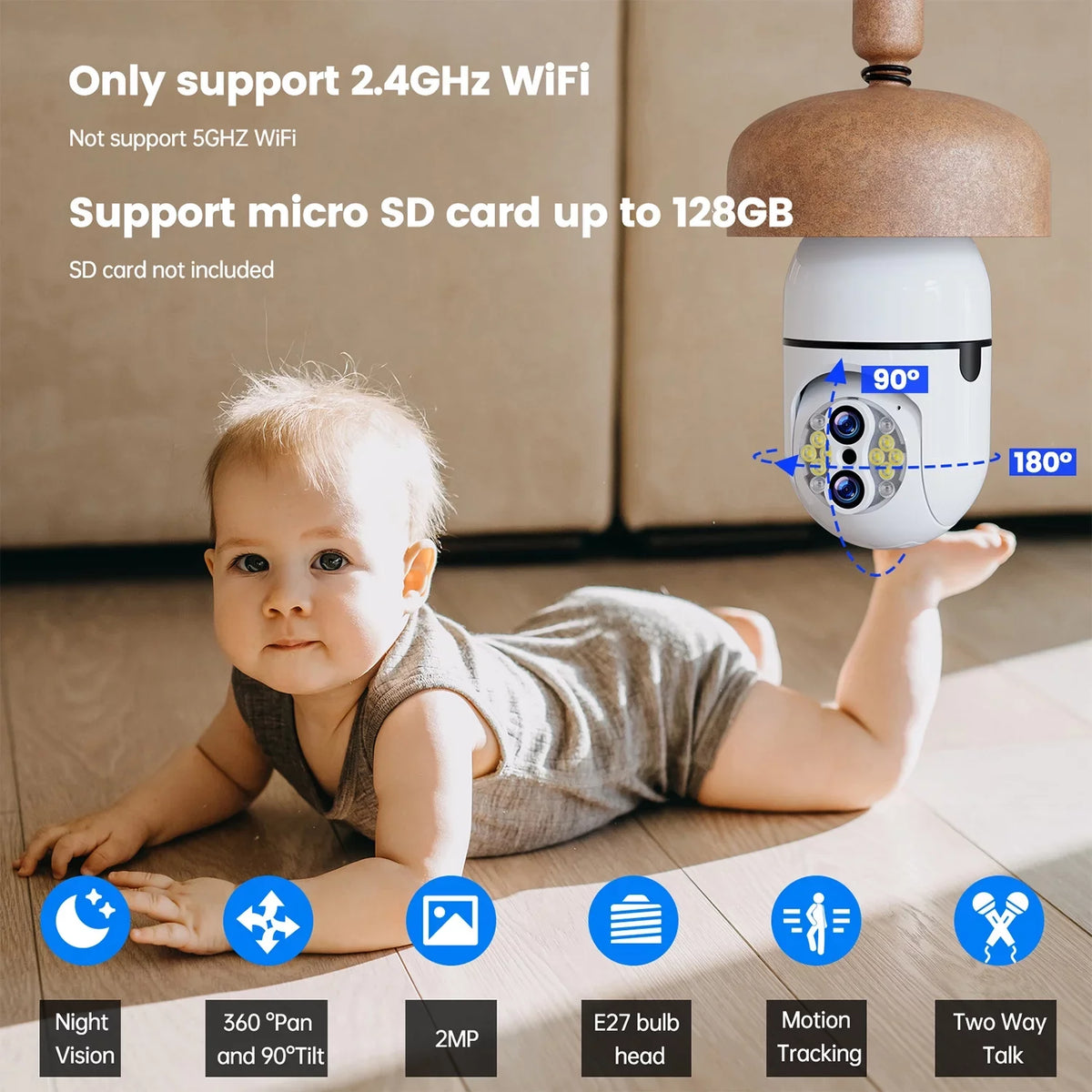 Security Light E27 Outdoor 3 PTZ 10X Hybrid Bulb special edition Zoom Toguard Surveillance Lens Pack Dome Camera Connector Dual Camera SC11 Wireless