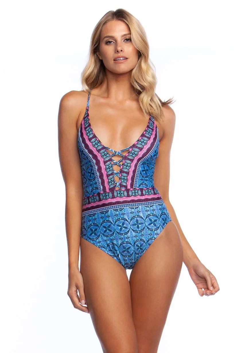 Realist La 12 high quality Blue The Lace-up Piece One / Blue Plunge Blanca
