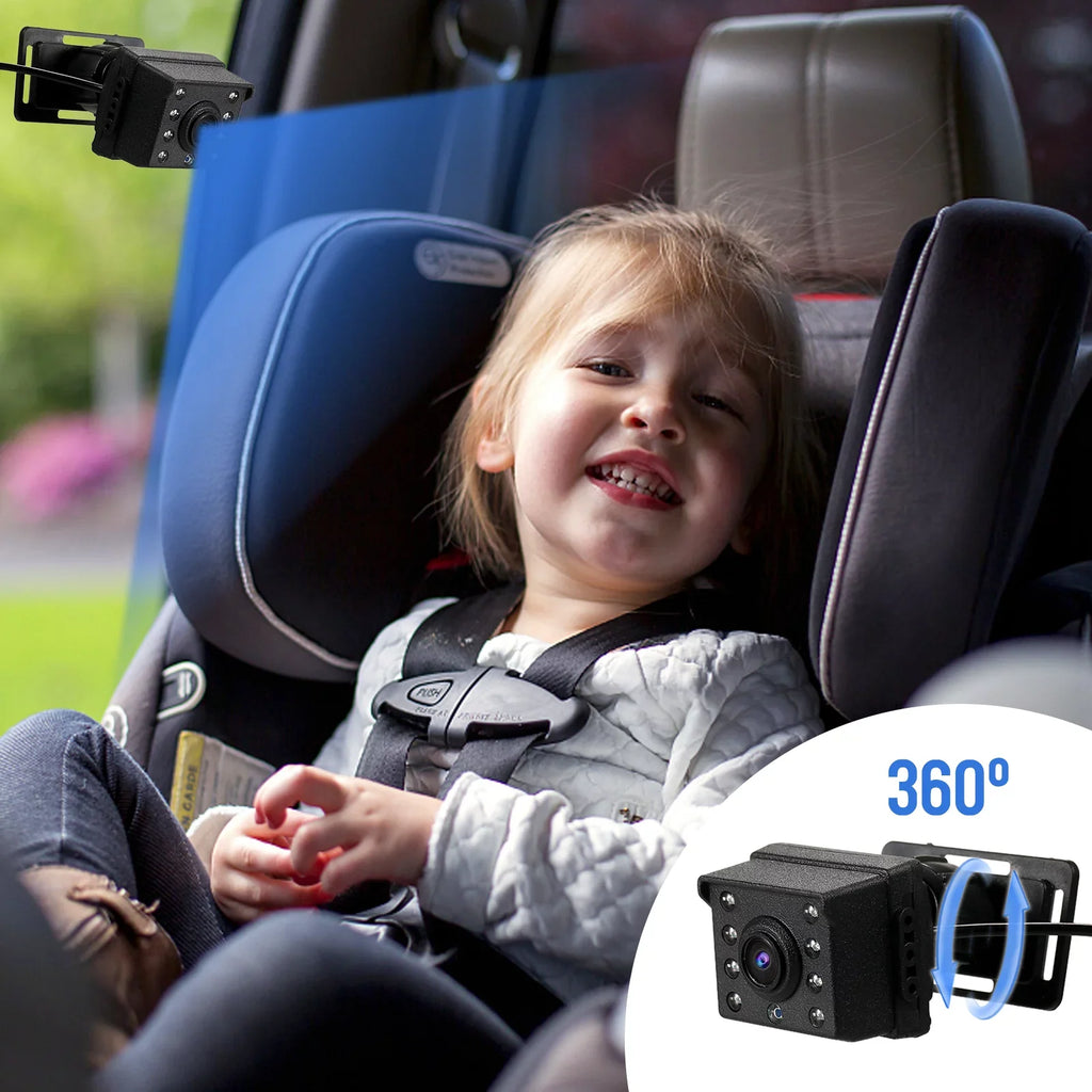 Pets for Monitor Adjustable Baby View Baby IPS with Night Function Wide Baby Screen Mirror Angle 4.3'' Kids Vision Infants Mirror, Car with Camera Car Shinysix classic 1080P