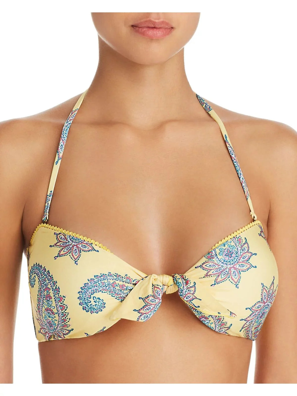 ISABELLA ROSE Paisley Top Women's S Halter Bikini Bandeau