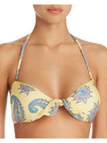 ISABELLA ROSE Paisley Top Women's S Halter Bikini Bandeau