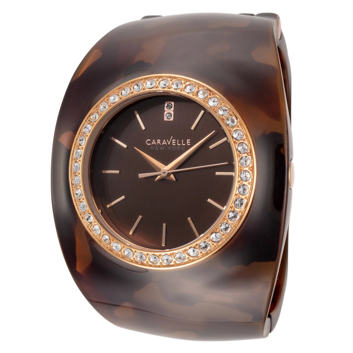 Watch York Quartz Brown Japanese Display 44L140 New Caravelle Women's Analog