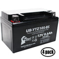 4-Pack YZF-R1 Yamaha Battery Battery - Maintenance 12V, 2011 Motorcycle 1000CC UpStart 8.6Ah, Factory Activated, Free, for UB-YTZ10S-BS Replacement