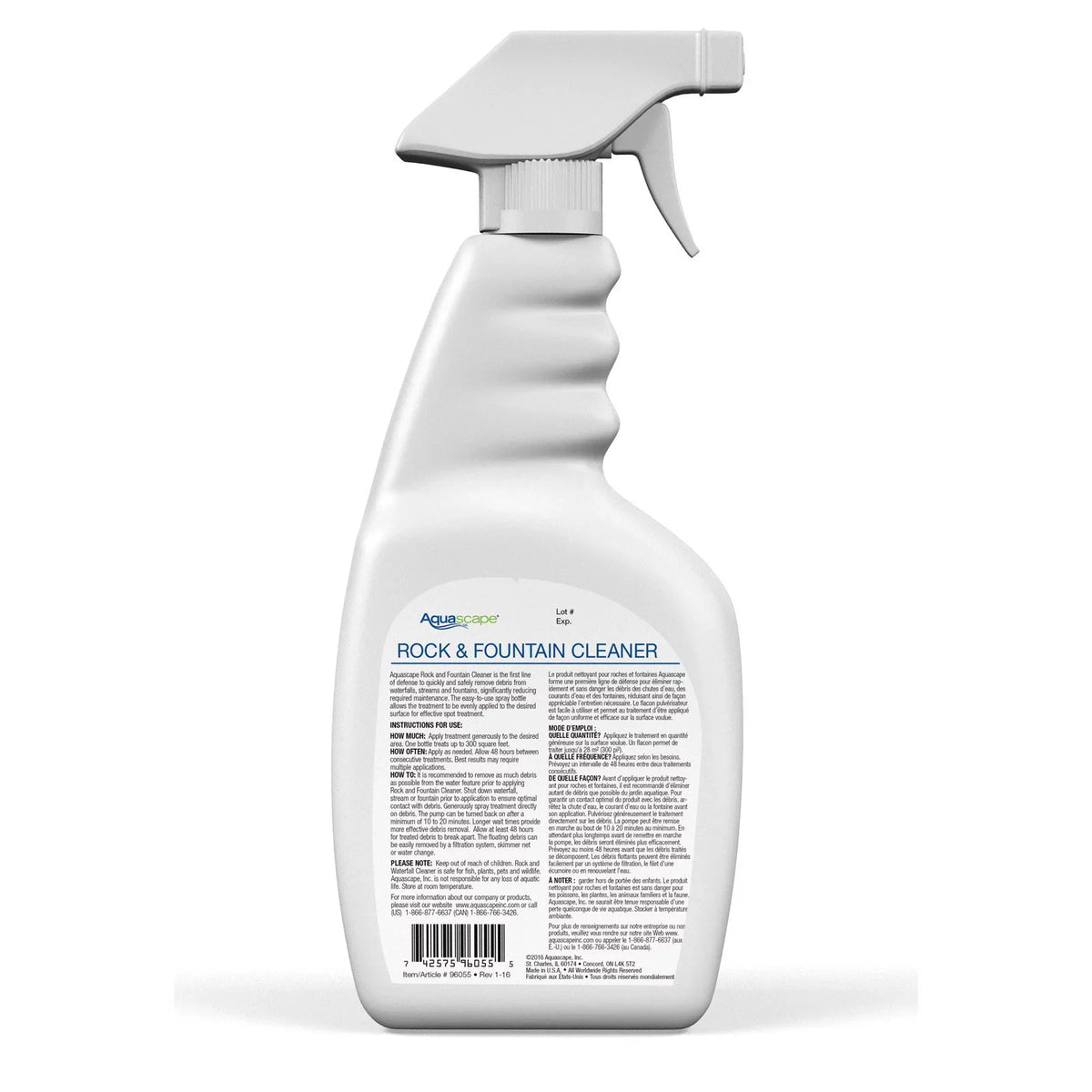 & Fountain Rock 32 Cleaner, oz Aquascape