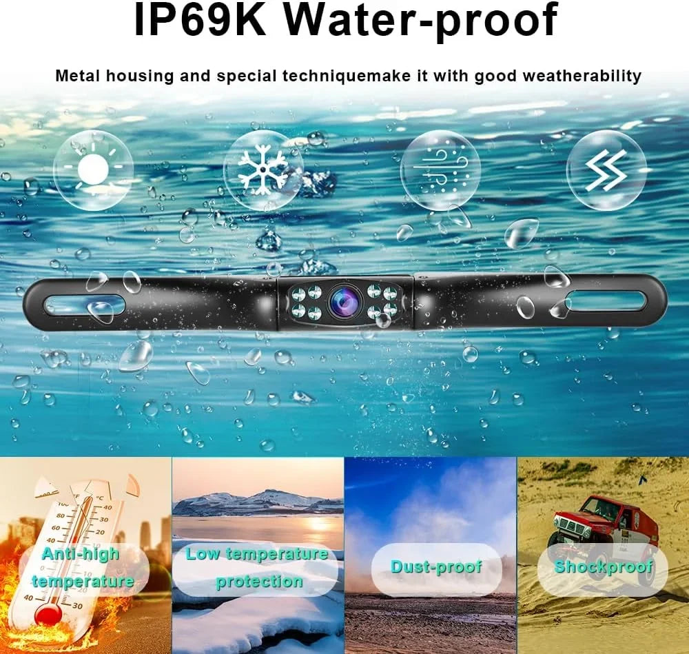 Camera new Waterproof Car Camera License Reverse Camera Rear HD Vision,podofo Plate Night Rear View Backup HD Ultra