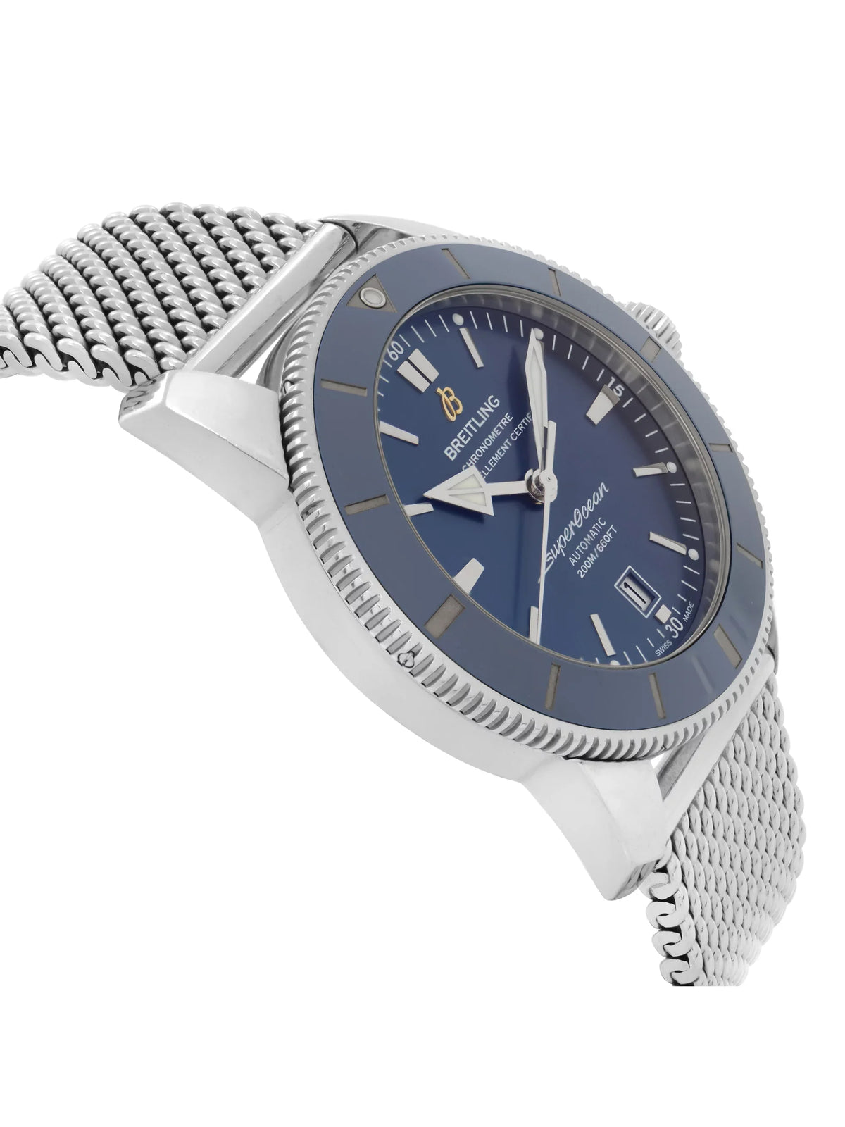 Automatic Steel Heritage Mens Dial Breitling Super AB2020161C1A1 Watch Blue