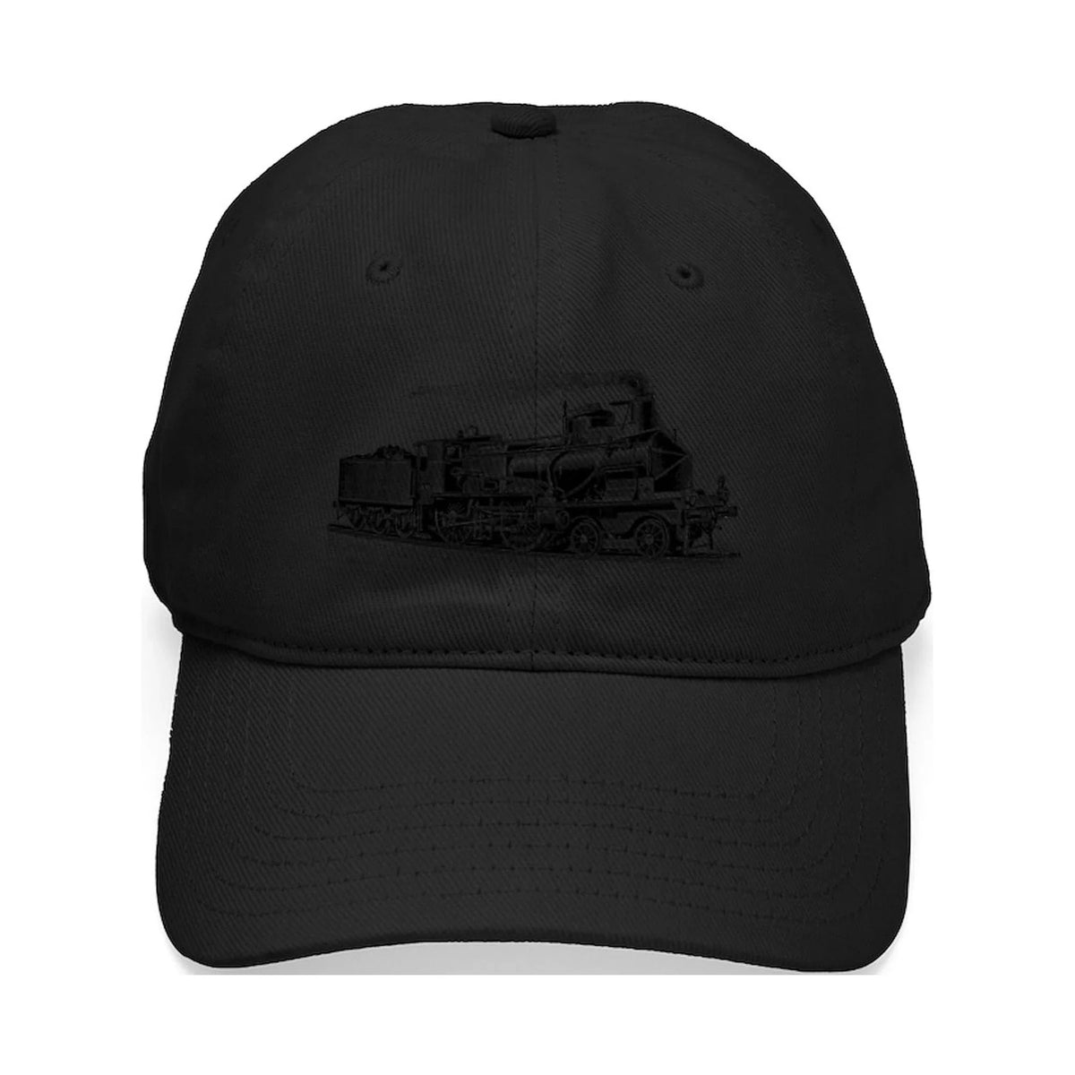 Hat - - Canvas Adjustable Printed TRAINS Black CafePress Baseball VINTAGE Black new Cap Cotton