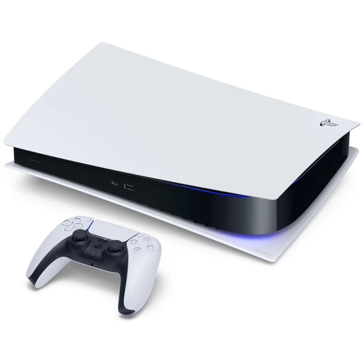 Edition with Console Black Blue with PULSE Digital Controller Extra 5 Headset 3D Cleaning Cloth and Playstation Bundle