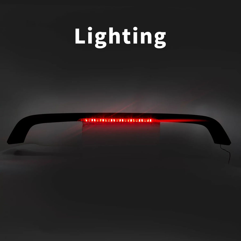 trendy 1996 Style 1998 Trunk Lamp 2000 Honda 1997 Winglet with for LED Kojem Light 1999 Brake 2DR Matte Black Civic Rear Wing Spoiler Lid T-R