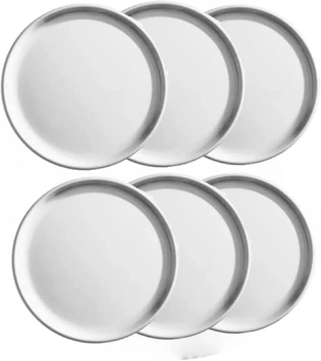 Tray Restaurants Round Pizzeria Bakeware Home & Tray 10” Aluminum Coupe Round Set Pan Pizza Pizza Baking of Tray classic - 6 Baking Kitchen Style Pan for TrueCraftware- Pizza Tray