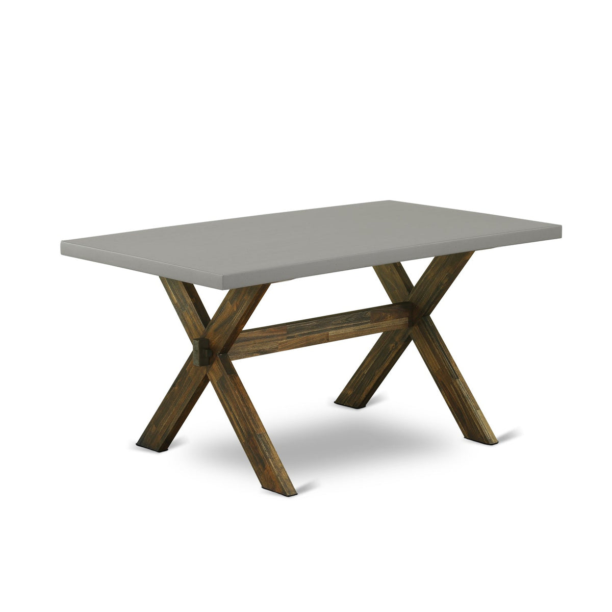 With Back & HomeStock - Cement Button Set-Limelight trendy Chairs 7-Pc Table Kitchen & Fabric Linen Living Top Hardwood French Country Legs Parson Tufted Room Seat