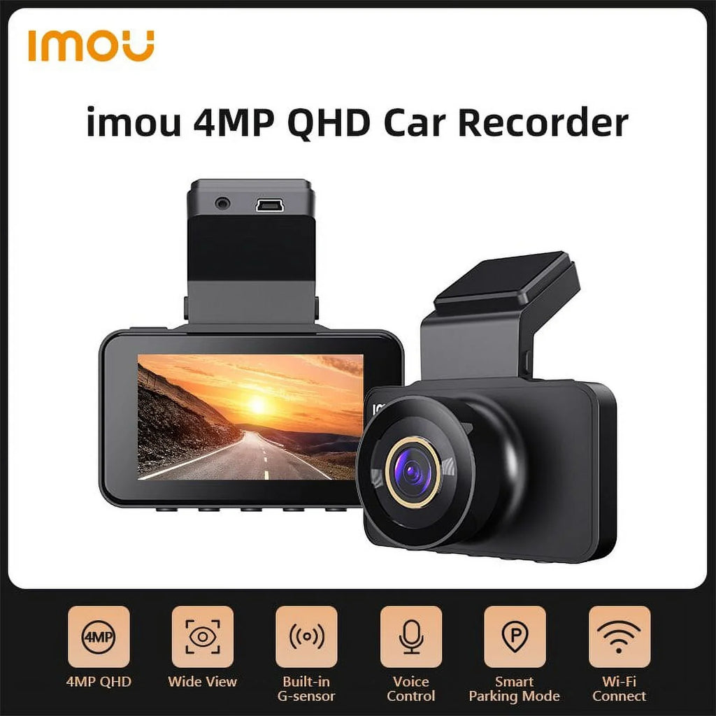 Camera Parking Lapse Imou Cam Dashcam Voice Car 4MP Monitor Time Control Front 24h DVR Dash Video Night Vision G-Sensor Recorder