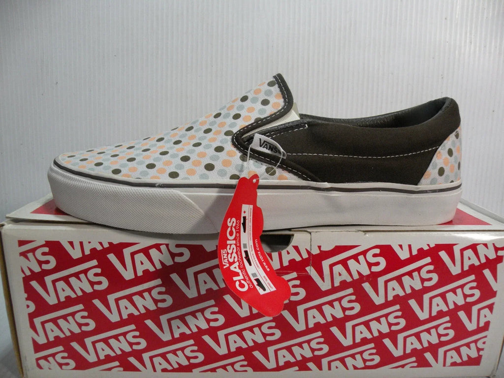 high quality COFFEE/WALNUT POLKA NEW 5862299 CLASSIC DOTS SHOES SIZE 11 MEN LOW VANS