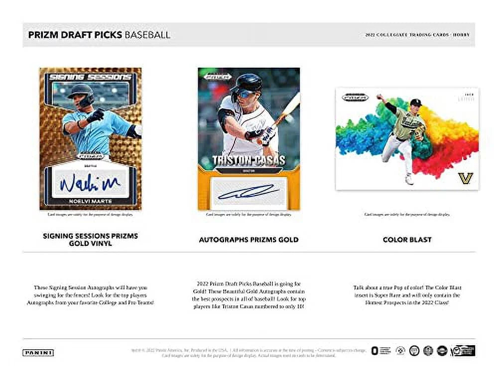 Box Draft Picks classic Hobby Prizm Baseball 2022 Panini
