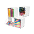 special edition 5/8 White/Clear Bin 4 4 x Organizer 5 Tilt 4-Bin 7/8 1/2, x Interlocking